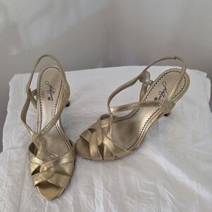BP Gold Strappy Heels